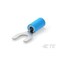 Te Connectivity Fork Terminal, #10 Stud Size, 14 AWG, 600 V, Vinyl Insulated, Blue 2-34167-1 - alternate 1